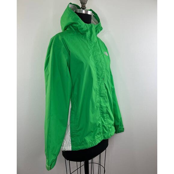 The North Face Green Abuk HyVent Full Zip Lightweight Rain Jacket Womens L - Picture 3 of 12